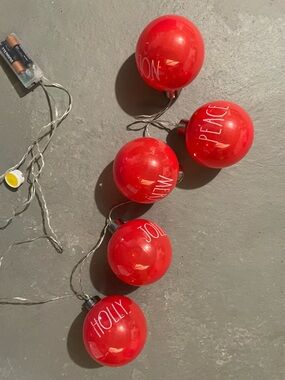 Rae Dunn Ornament Holiday String Lights